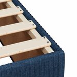 vidaXL Cadre de lit sans matelas bleu 120x190 cm tissu