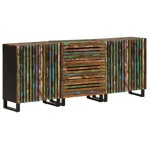 vidaXL Buffets 3 Pièces 60x34x75 cm bois d'acacia massif
