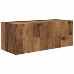 vidaXL Ensemble de meuble TV mural 4 Pièces Bois ancien Bois d'ingénierie