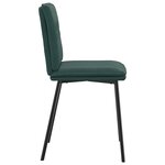 vidaXL Chaises à manger lot de 6 vert foncé velours