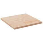 vidaXL Dessus de table 50x50x2 5 cm carré bois de pin massif