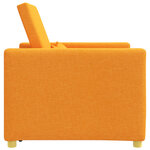 vidaXL Canapé-lit escamotable simple Jaune foncé 90 x 165 x 87 cm