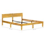 vidaXL Cadre de lit sans matelas bois de manguier massif 180 cm