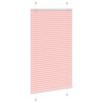 vidaXL Store plissé rose 80x100 cm largeur du tissu 79 4 cm polyester