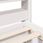 vidaXL Cadre de lit sans matelas blanc 120x190 cm bois de pin massif
