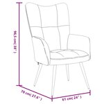 vidaXL Chaise de relaxation Noir Velours