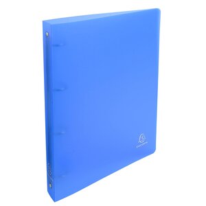 Classeur 4 Anneaux 30 Mm Polypropylène Chromaline - A4 Maxi - Bleu - X 10 - Exacompta