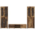 vidaXL Ensemble meuble TV FLORIN Bois ancien Bois d'ingénierie