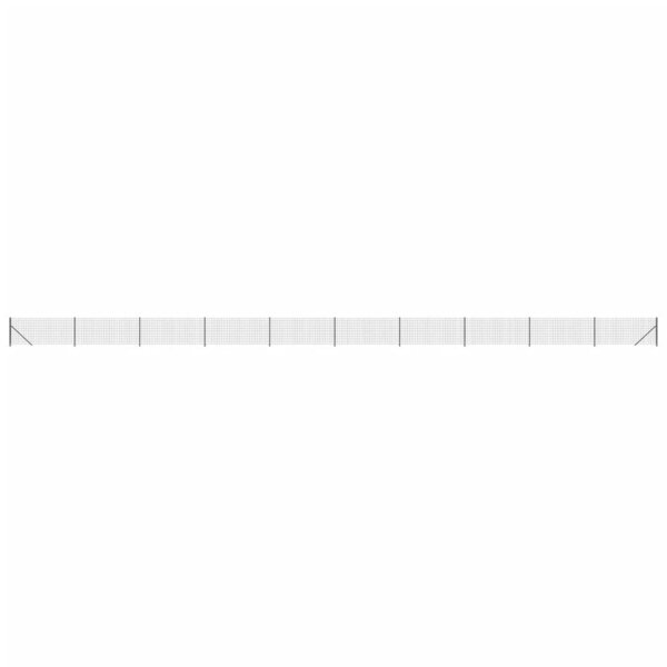 vidaXL Clôture en treillis métallique avec bride anthracite 0 8x25 m