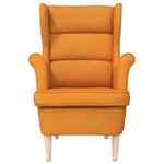 vidaXL Fauteuil jaune foncé 74x84x100 cm tissu