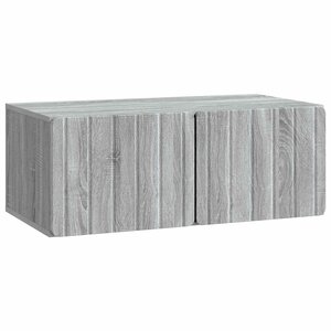 vidaXL Meuble TV mural 78 5 x 41 x 30 cm Sonoma gris Bois d'ingénierie