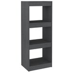 vidaXL Bibliothèque/Séparateur de pièce Gris 40x30x103 5 cm Pin massif