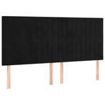 vidaXL Cadre de lit sans matelas noir 160x200 cm velours