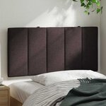 vidaXL Coussin de tête de lit Hanko marron foncé 100 cm tissu