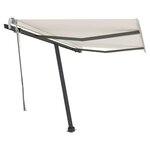 vidaXL Auvent manuel rétractable sur pied 350x250 cm Crème