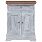 vidaXL Armoire de rangement 63 x 30 x 79 cm Bois de Mahogany Massif
