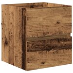 vidaXL Meuble de rangement salle de bain Bois usé MDF avec placage en bois