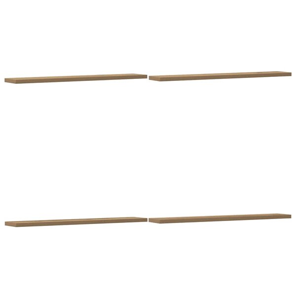 vidaXL Panneau de bibliothèque 4 Pièces chêne artisanal 60x10x1 5 cm