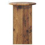 vidaXL Table d'appoint Bois ancien Ø 39 5 x 55 cm Bois d'ingénierie