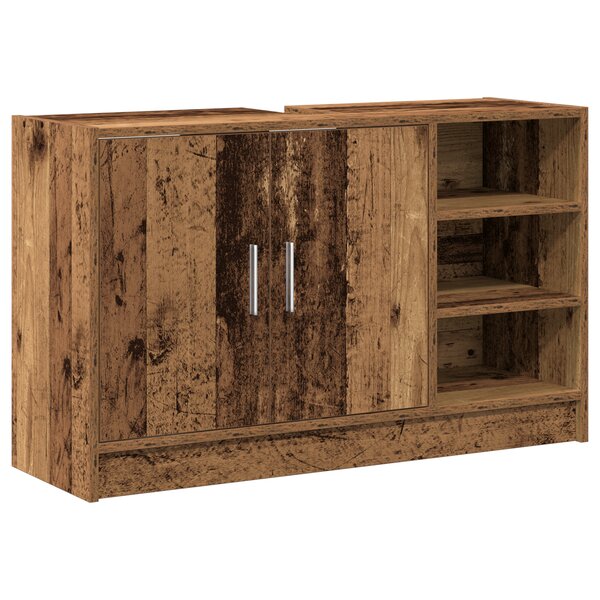 vidaXL Cabinet Évier Bois Vieilli 90x29x55 cm Bois d'Ingénierie