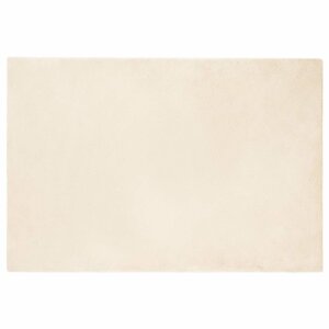 vidaXL Tapis en Fourrure Synthétique de Lapin Crème 120 x 170 cm