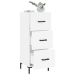 vidaXL Buffet blanc 34 5x34x90 cm bois d'ingénierie