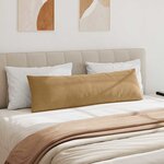 vidaXL Coussins de canapé 2 Pièces Marron 145 x 40 cm