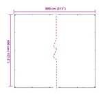 vidaXL Couverture pour plantes Transparent 4 x 8 m PVC