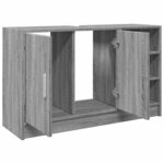 vidaXL Armoire d'évier sonoma gris 90x29x55 cm bois d'ingénierie