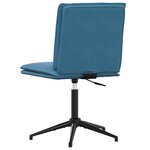 vidaXL Chaises à manger lot de 4 Bleu Velours