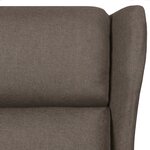 vidaXL Fauteuil inclinable Marron Tissu