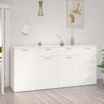 vidaXL Buffet Blanc 160x36x75 cm Bois d'ingénierie