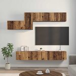 vidaXL Ensemble meuble TV 7 Pièces Bois ancien 60 x 30 x 30 cm