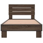 vidaXL Cadre de lit sans matelas chêne marron 90x190 cm