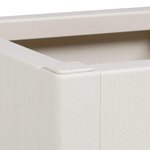 vidaXL Cache-pot de jardin Blanc 36 x 36 x 35 cm Polypropylène