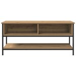vidaXL Meuble TV chêne artisanal 100 x 35 x 45 cm Bois d'ingénierie