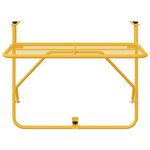 vidaXL Table suspendue pliable en Moutarde - 60x40 cm  Acier