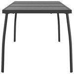 vidaXL Table de jardin anthracite 165x80x72 cm Treillis d'acier