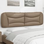 vidaXL Coussin de tête de lit Hvar cappuccino 180 cm similicuir
