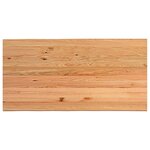 vidaXL Table à manger marron clair bois de chêne massif rectangulaire