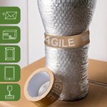 Pack and Move - Lot 6 rouleaux ruban adhésif kraft "fragile" pour emballage et déménagement - 50 m - Qualité Premium