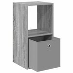 vidaXL Table de chevet 2 Pièces Gris Sonoma 35 x 32 x 68 5 cm