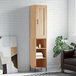 vidaXL Buffet haut Chêne sonoma 34 5x34x180 cm Bois d'ingénierie
