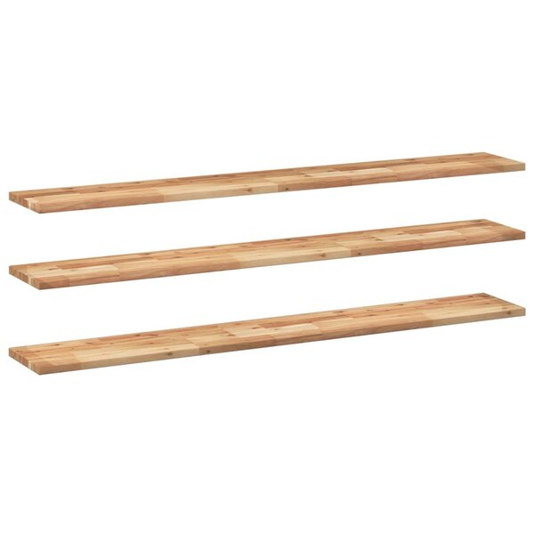vidaXL Étagères flottantes 3 Pièces 140x20x2 cm acacia massif à l'huile