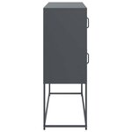 vidaXL Buffet anthracite 100 5x39x107 cm acier laminé à froid