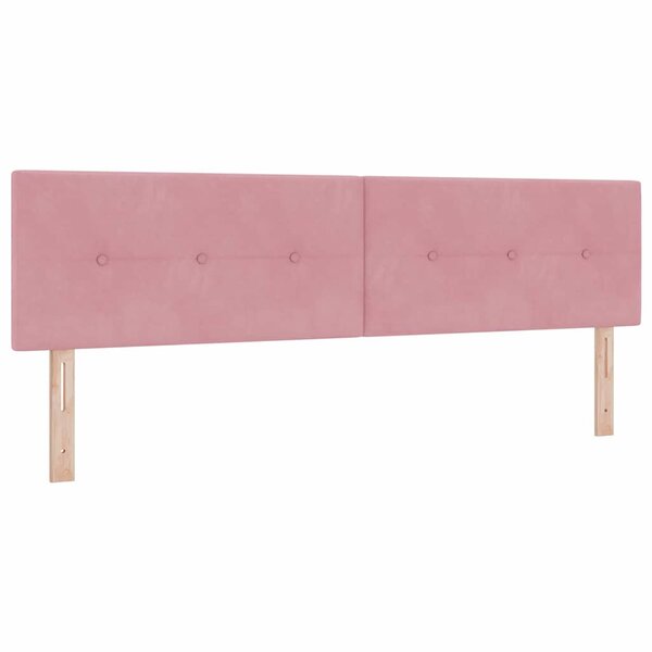 vidaXL Tête de lit Rose 180 cm Velours