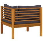 Salon de jardin meuble d'extérieur ensemble de mobilier 11 pièces avec coussin bois d'acacia solide 02_0015282