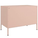 vidaXL Meubles TV 2 Pièces rose 68x39x50 5 cm acier