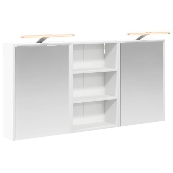vidaXL Ensemble de Meubles de Salle de Bain 3 Pièces 126 x 16 x 62.5 cm