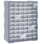 vidaXL Organisateur multi-tiroirs avec 60 tiroirs 38x16x47 5 cm